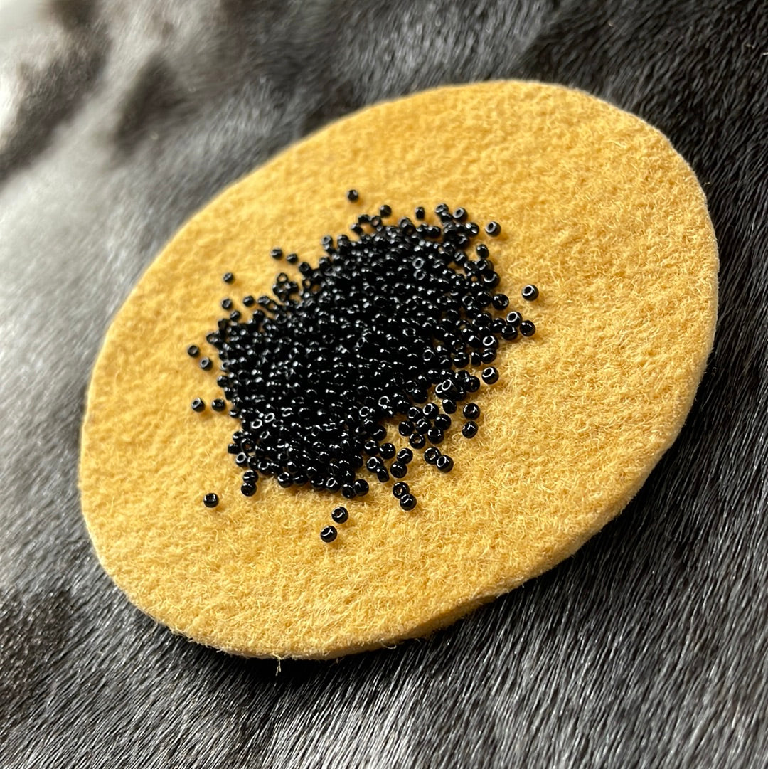 11/0 Miyuki Seed Bead - Black Op.