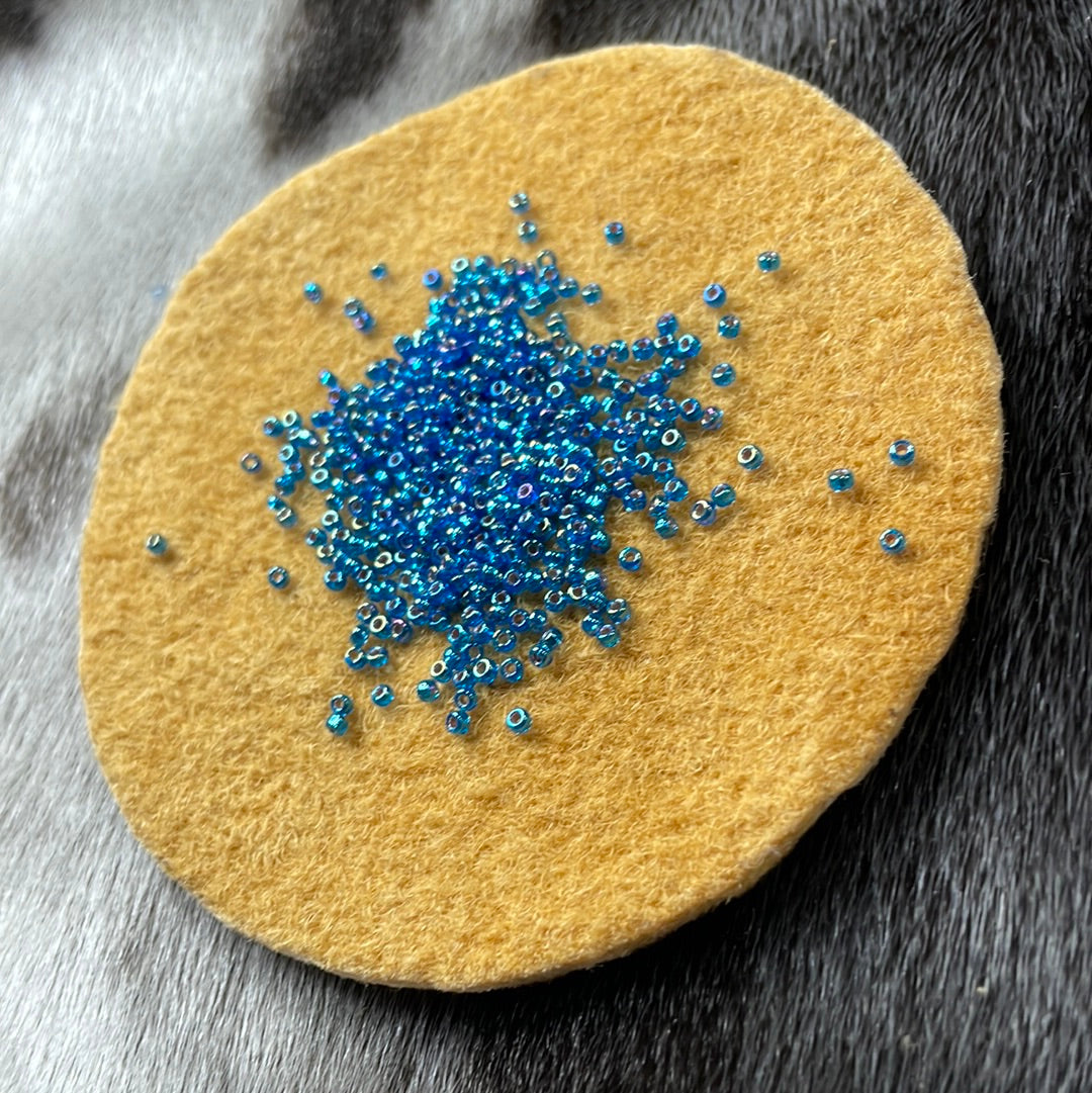 11/0 Miyuki Seed Bead - Capri Blue Silver