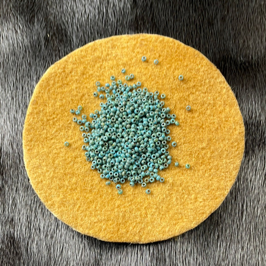 11/0 Miyuki Seed Bead - Op. Turquoise Blue Picasso