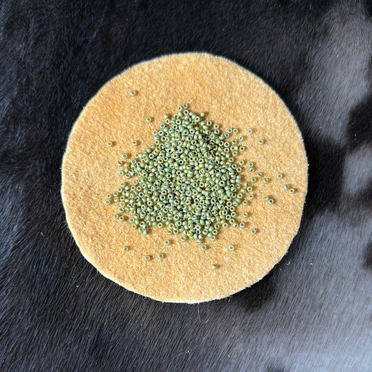 11/0 Miyuki Seed Bead - Lt. Olive Op. Matte Luster