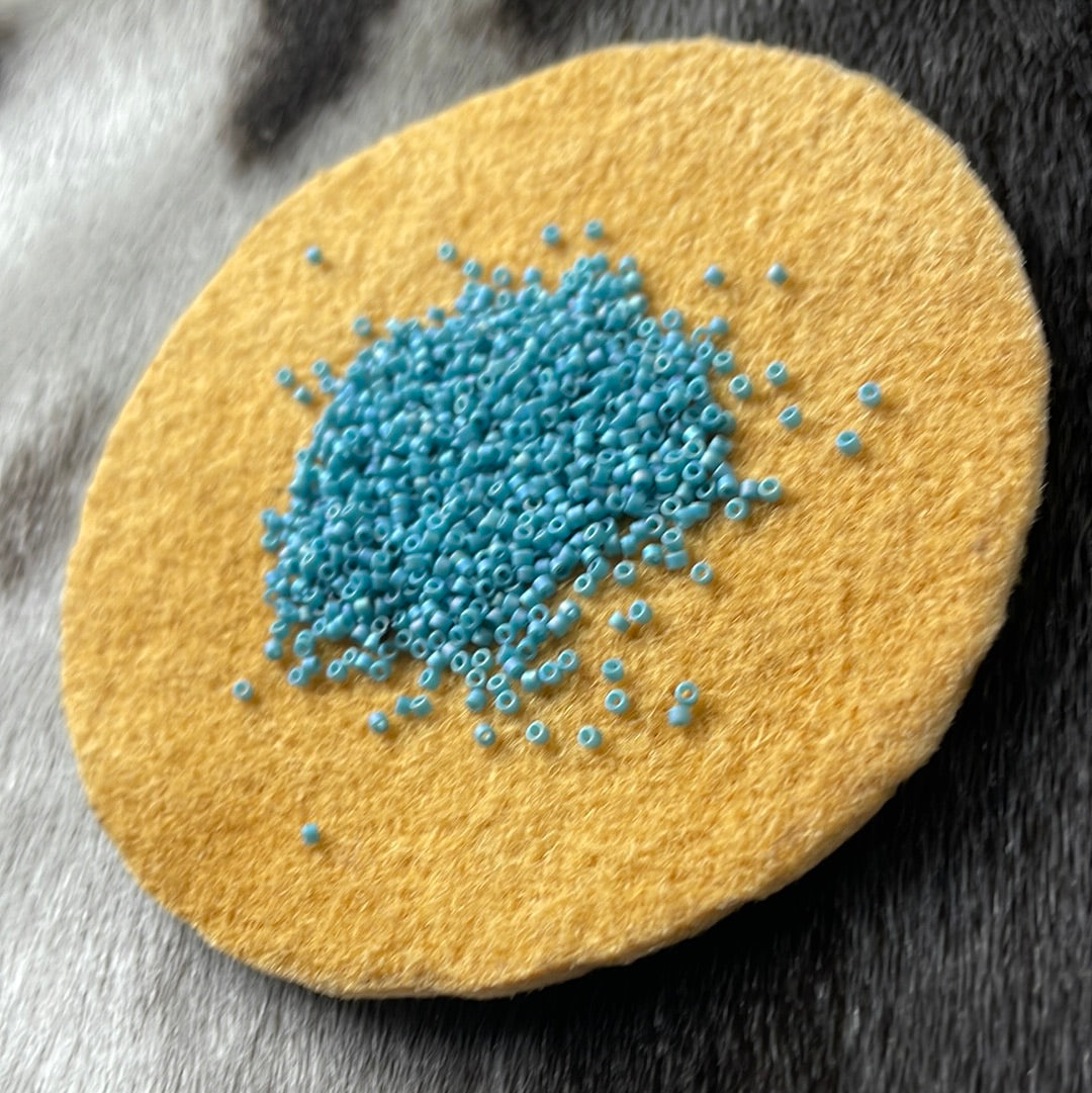 11/0 Miyuki Delica - Arctic Blue Matte AB