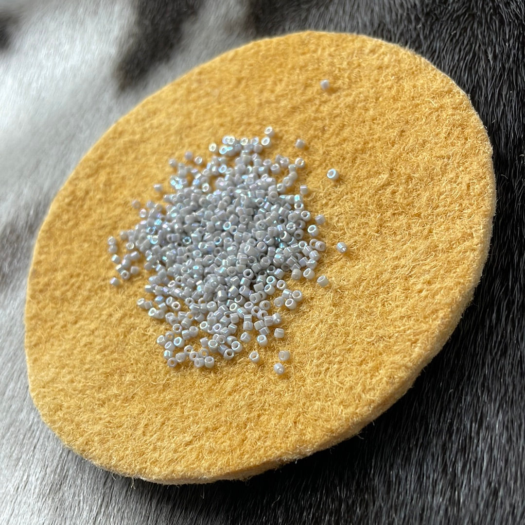 11/0 Miyuki Delica - Light Grey Smoke