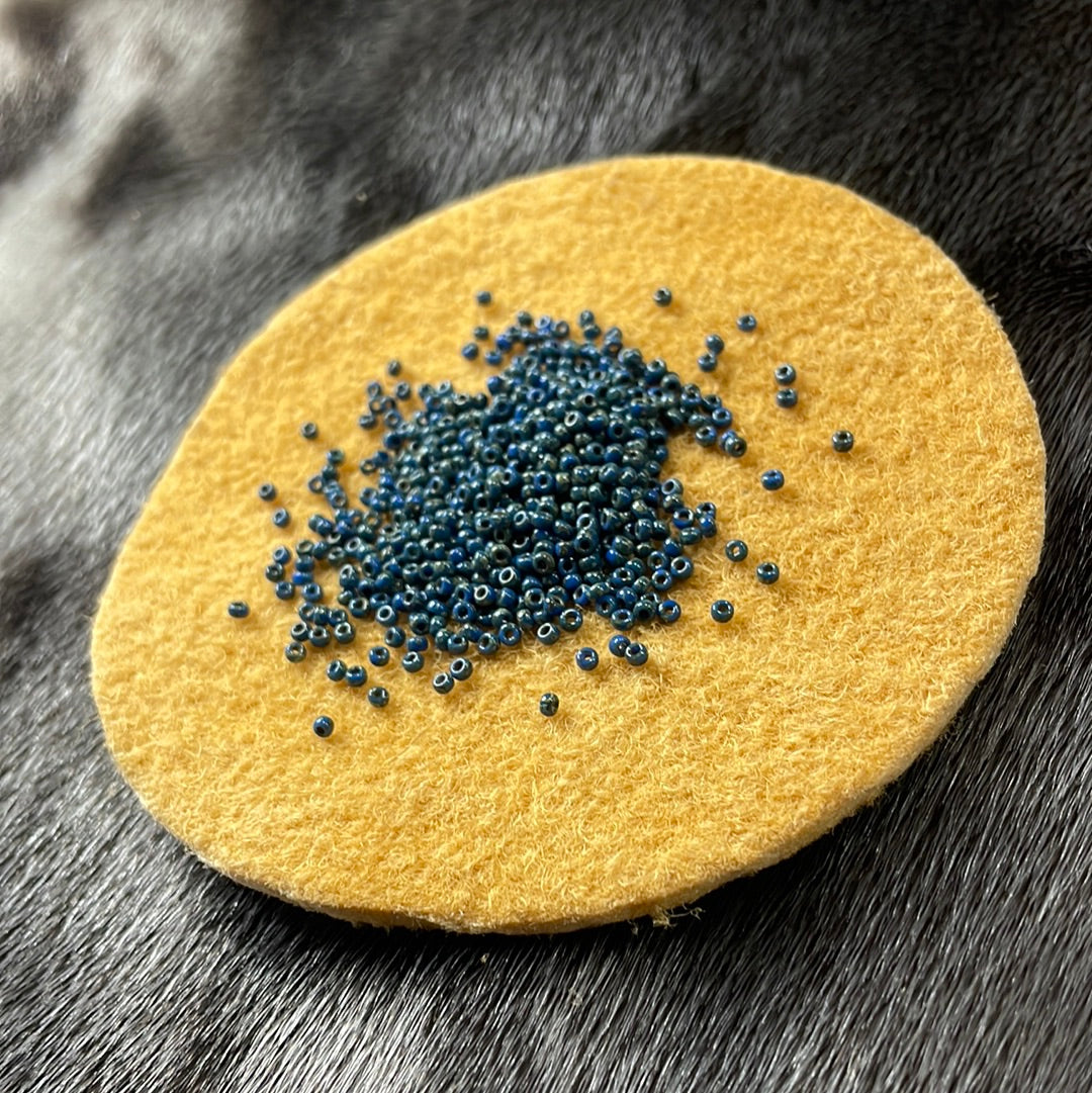 11/0 Miyuki Seed Bead - Op. Dark Teal Picasso