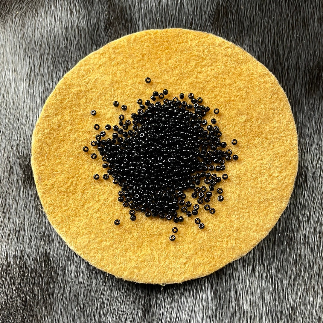 11/0 Miyuki Seed Bead -  Black Op.