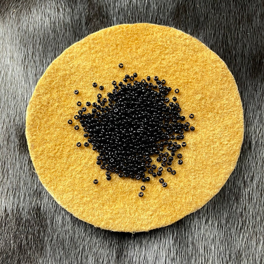 11/0 Miyuki Seed Bead -  Black Op.