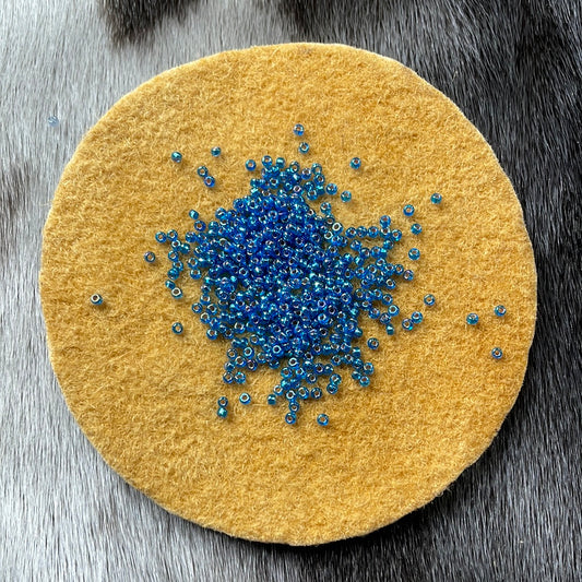 11/0 Miyuki Seed Bead - Capri Blue Silver