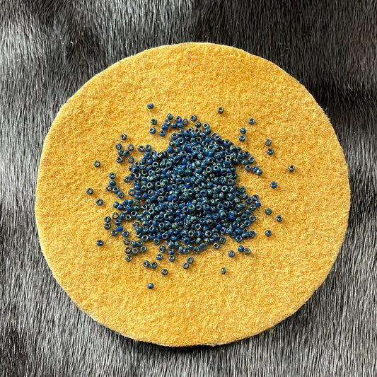 11/0 Miyuki Seed Bead - Op. Dark Teal Picasso